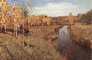 Levitan, Isaak Golden autumn oil painting artist